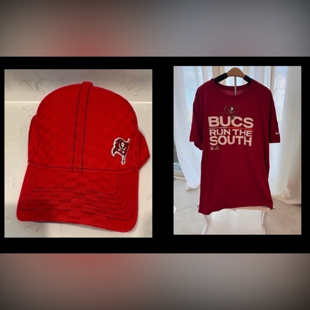 Buccaneers Hat Paired with T‎ Shirt
